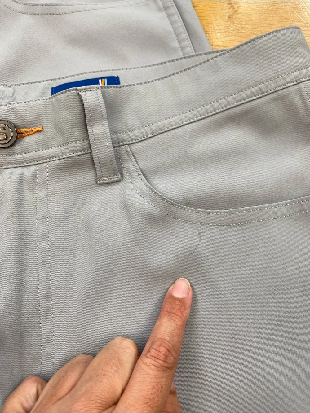 LOT 2 Stitch Golf Heston Five Pocket Pant 32x32 Forged Gray Performance Stretch